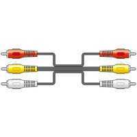 כבל 3xRCA אודיו/וידאו באורך 1.5 מטר
