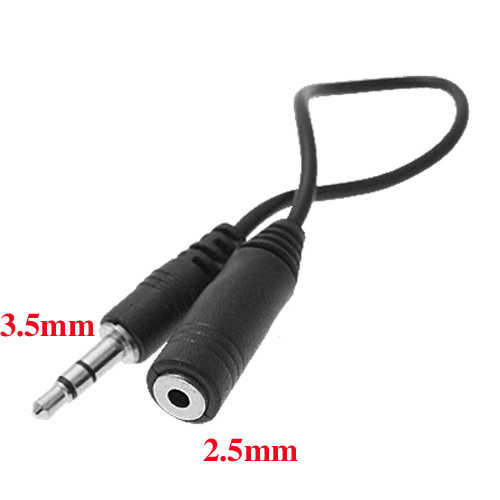 כבל מתאם 2.5mm נקבה - 3.5mm זכר 3 מגעים