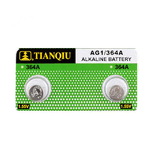 זוג סוללות כפתור AG1 Alkaline