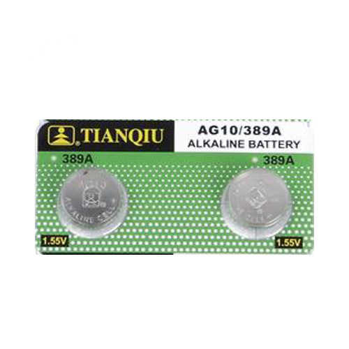 זוג סוללות כפתור AG10 Alkaline