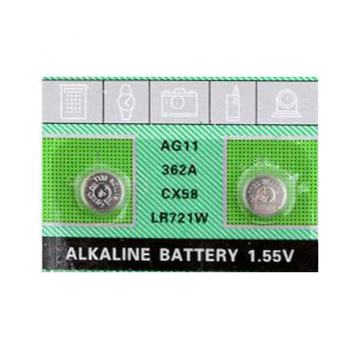 זוג סוללות כפתור AG11 Alkaline