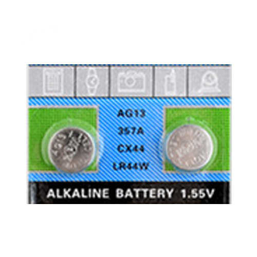 זוג סוללות כפתור AG13 Alkaline