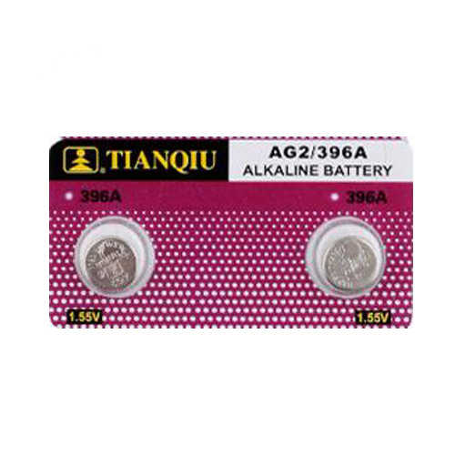 זוג סוללות כפתור AG2 Alkaline