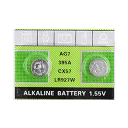 זוג סוללות כפתור AG7 Alkaline