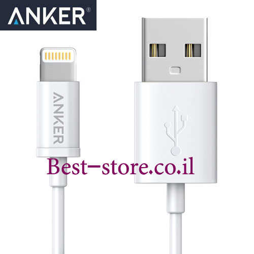 כבל טעינה וסנכרון Lightning מאושר אפל Anker