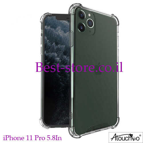 מגן סיליקון שקוף קינג קונג ל- iPhone 11 Pro 5.8