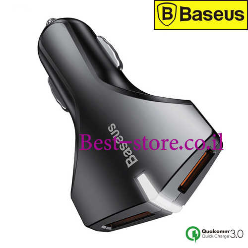 מטען לרכב Baseus Qualcomm 3.0 דגם CCAL-RK01