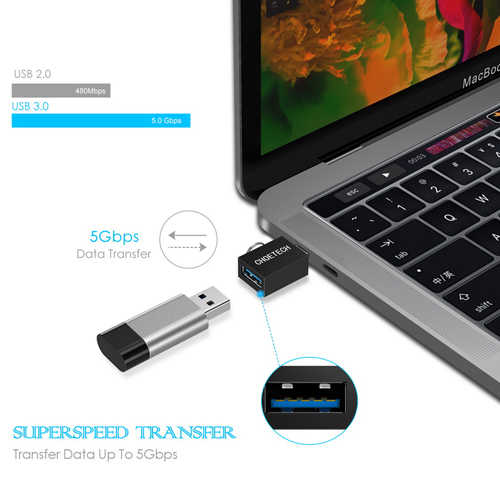 מתאם USB 3.0 OTG נקבה - USB Type C נקבה CHOETECH