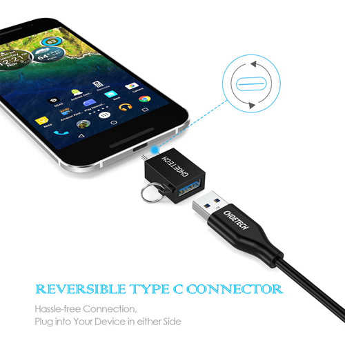 מתאם USB 3.0 OTG נקבה - USB Type C נקבה CHOETECH