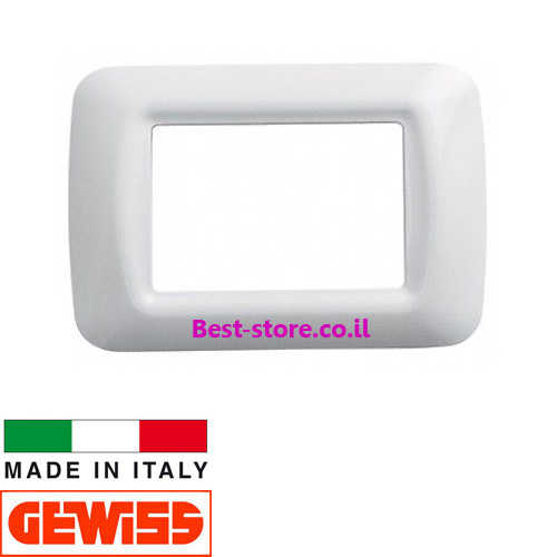 מסגרת לבנה 2 מודול Gewiss Top דגם GW22502