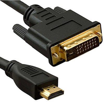 כבל HDMI - DVI מוזהב באורך 1.8 מטר