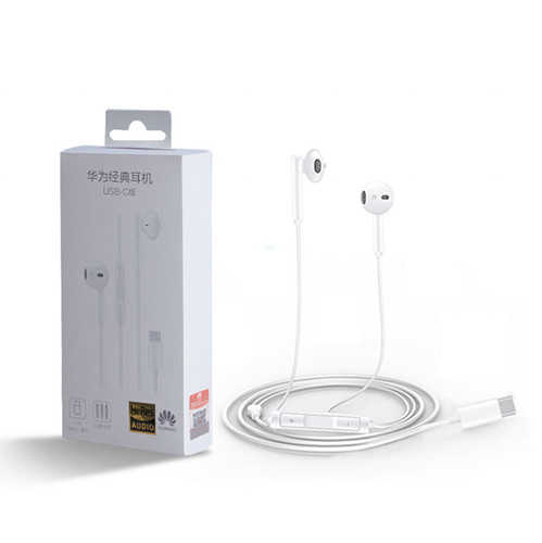 אוזניות חוטיות עם חיבור Huawei USB Type-C דגם CM33
