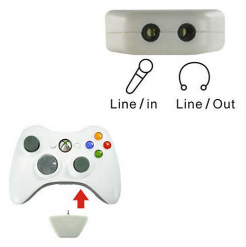 מתאם אוזניות ומיקרופון לקונסולת xbox 360