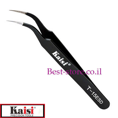  פינצטה אנטי סטטית מעוקלת Kaisi דגם T-15ESD