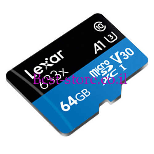 כרטיס זיכרון Lexar Professional Micro SDXC 64GB A1 U3 V30 95MB/s