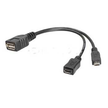 כבל OTG בחיבור מיקרו USB זכר ונקבה