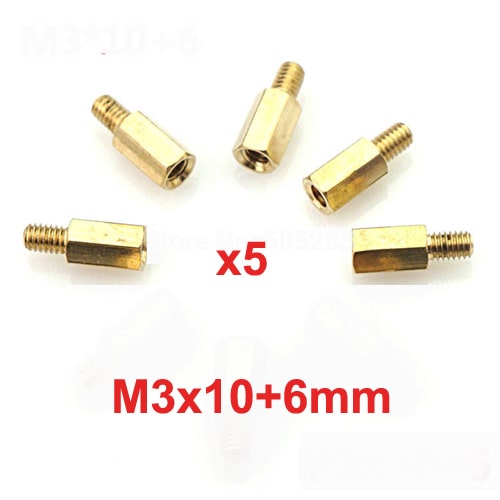 ברגים M3x10+6mm ללוח אם 