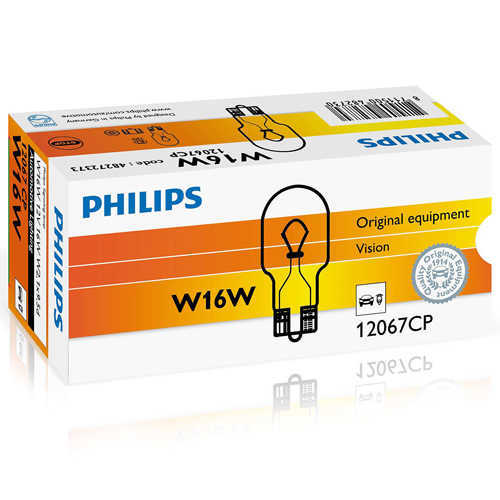 נורת חניה לרכב 10 יח' Philips דגם W16W