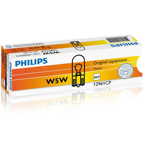 נורת חניה לרכב 10 יח' Philips דגם W5W