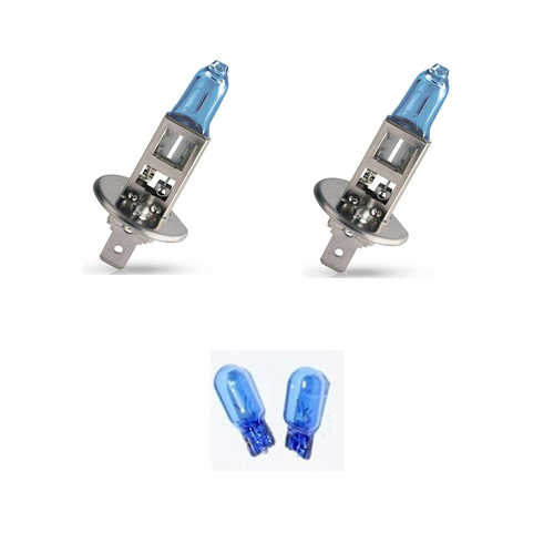 זוג נורות ראשיות לרכב H1 תוצרת Philips דגם White Vision