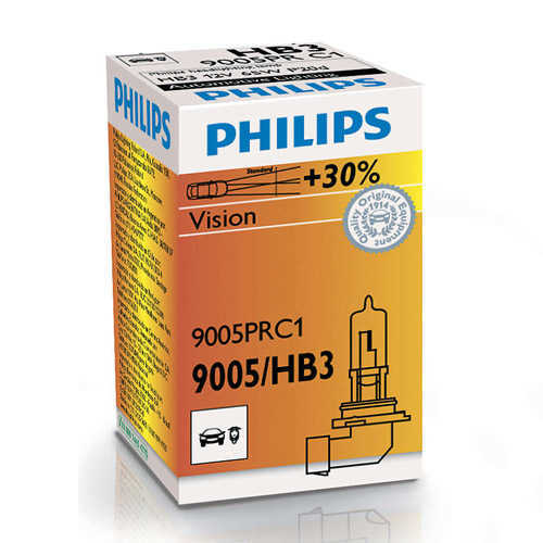 נורה ראשית לרכב Philips HB3 סדרה Vision