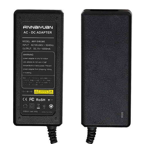 ספק כוח שולחני 5V/6A חיבור DC 5.5x2.1mm