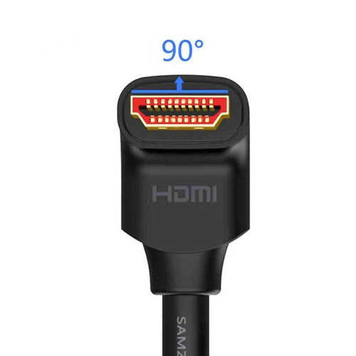 כבל מקצועי HDMI 2.0 90&deg; באורך 2 מטר SAMZHE