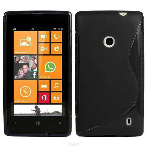 כיסוי סיליקון TPU ל- Nokia Lumia N520 שחור