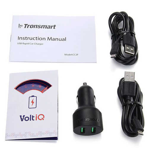 מטען לרכב Tronsmart Qualcomm 2.0 דגם CC2F