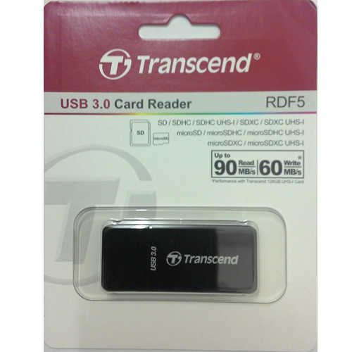 קורא כרטיסים Transcend USB 3.0 דגם RDF5