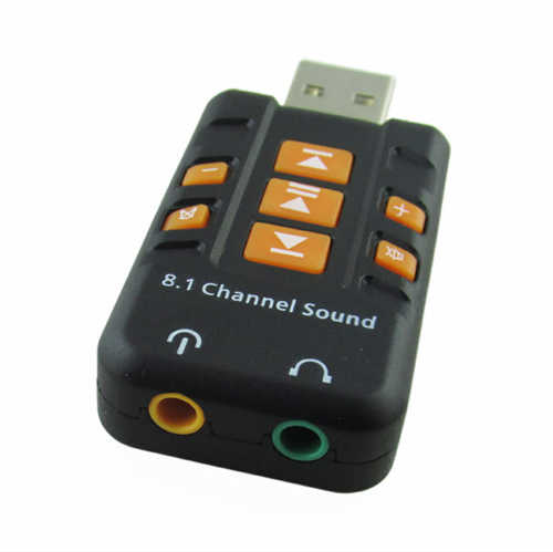 כרטיס קול USB חיצוני 8.1 ערוצים
