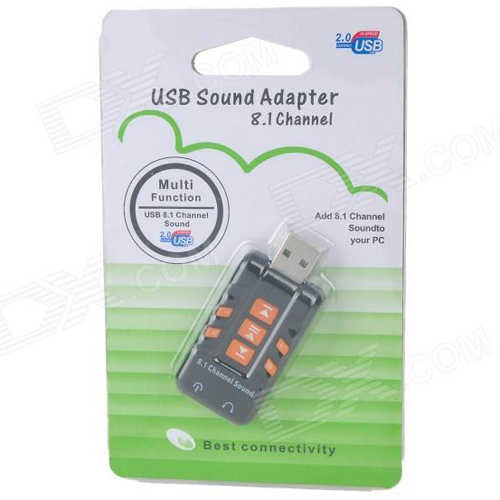 כרטיס קול USB חיצוני 8.1 ערוצים