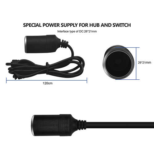 ממיר מתח 60W מ- 220V ל- 12V לבית עם חיבור שקע מצת לרכב