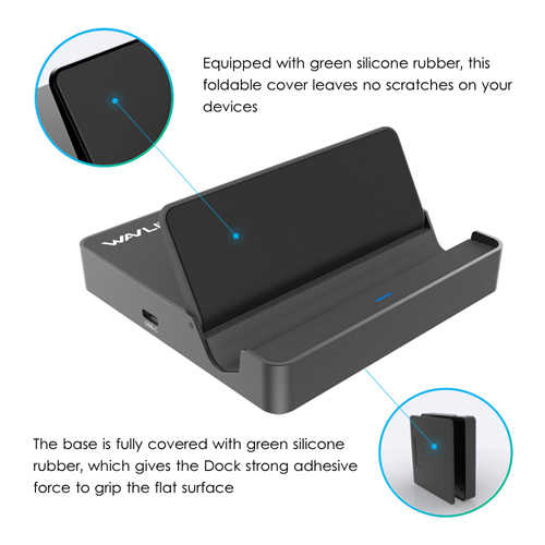 תחנת עגינה USB Type-C למחשב נייד / טאבלט WavLink