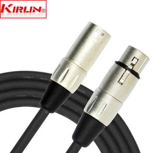 כבל מקצועי XLR נקבה - זכר באורך 5 מטר Kirlin