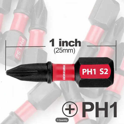 ביט מגנטי פיליפס למברגת אימפקט GEINXURN PH1 25mm