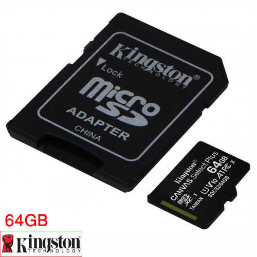 כרטיס זיכרון Kingston Canvas Select Plus A1 64GB 100MB/s MicroSDXC
