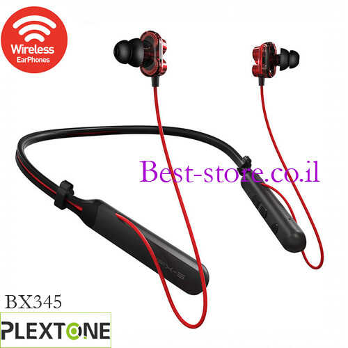 אוזניות Bluetooth 4.1 ספורט PLEXTONE דגם BX345
